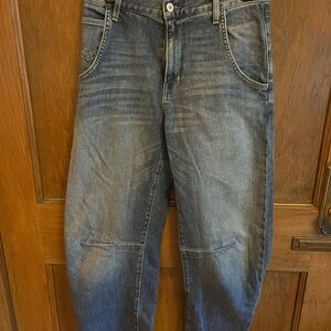 Nili Lotan Emerson 
Relaxed Fit Dark Blue Jeans